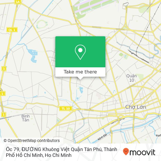 Ốc 79, ĐƯỜNG Khuông Việt Quận Tân Phú, Thành Phố Hồ Chí Minh map