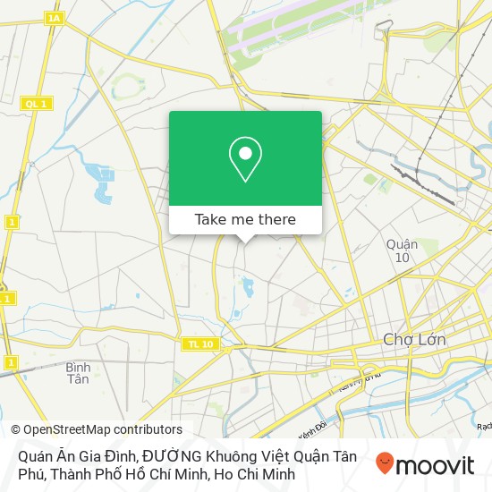 Quán Ăn Gia Đình, ĐƯỜNG Khuông Việt Quận Tân Phú, Thành Phố Hồ Chí Minh map