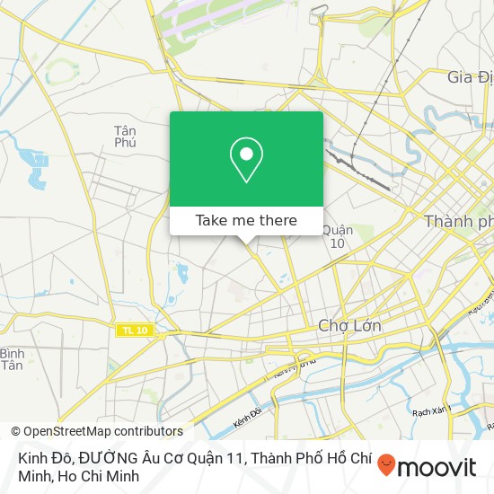 Kinh Đô, ĐƯỜNG Âu Cơ Quận 11, Thành Phố Hồ Chí Minh map