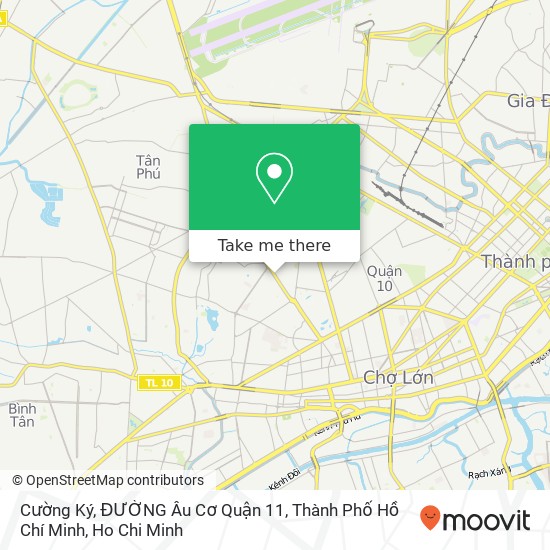 Cường Ký, ĐƯỜNG Âu Cơ Quận 11, Thành Phố Hồ Chí Minh map