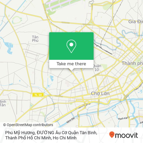 Phú Mỹ Hương, ĐƯỜNG Âu Cơ Quận Tân Bình, Thành Phố Hồ Chí Minh map