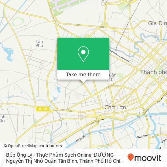 Bếp Ông Lý - Thực Phẩm Sạch Online, ĐƯỜNG Nguyễn Thị Nhỏ Quận Tân Bình, Thành Phố Hồ Chí Minh map