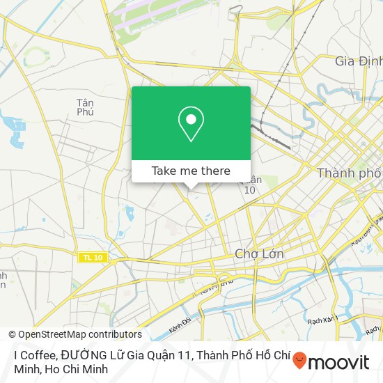 I Coffee, ĐƯỜNG Lữ Gia Quận 11, Thành Phố Hồ Chí Minh map