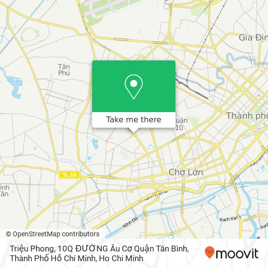 Triệu Phong, 10Q ĐƯỜNG Âu Cơ Quận Tân Bình, Thành Phố Hồ Chí Minh map