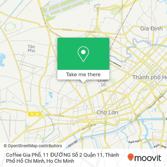 Coffee Gia Phố, 11 ĐƯỜNG Số 2 Quận 11, Thành Phố Hồ Chí Minh map