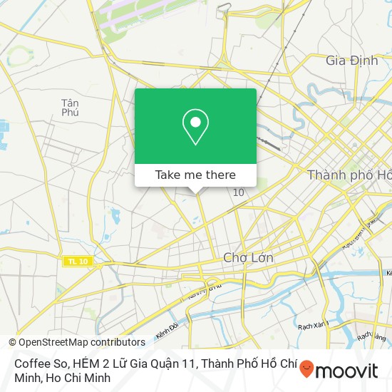 Coffee So, HẺM 2 Lữ Gia Quận 11, Thành Phố Hồ Chí Minh map