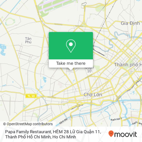 Papa Family Restaurant, HẺM 28 Lữ Gia Quận 11, Thành Phố Hồ Chí Minh map