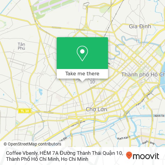 Coffee Vbenly, HẺM 7A Đường Thành Thái Quận 10, Thành Phố Hồ Chí Minh map