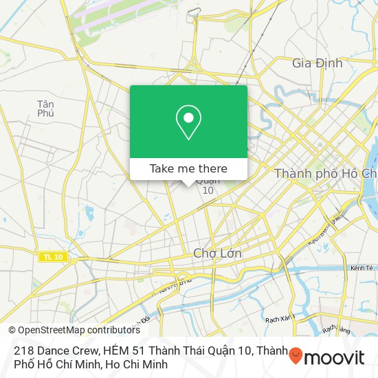 218 Dance Crew, HẺM 51 Thành Thái Quận 10, Thành Phố Hồ Chí Minh map
