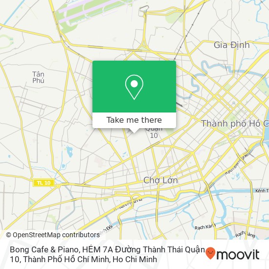 Bong Cafe & Piano, HẺM 7A Đường Thành Thái Quận 10, Thành Phố Hồ Chí Minh map