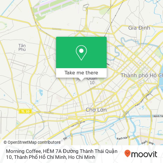Morning Coffee, HẺM 7A Đường Thành Thái Quận 10, Thành Phố Hồ Chí Minh map