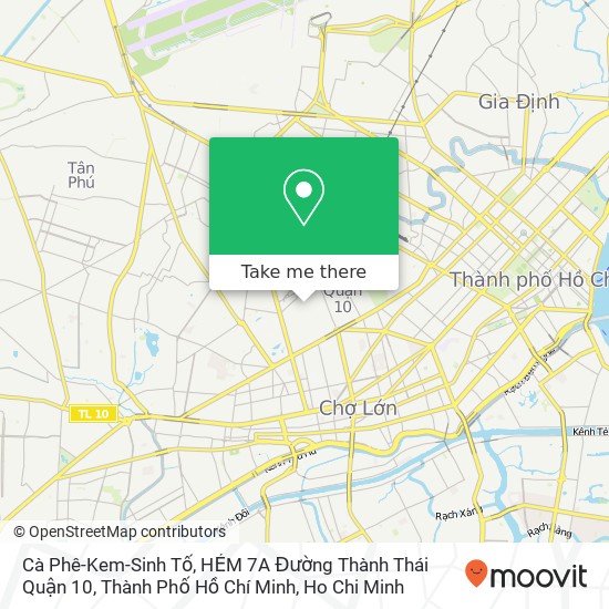 Cà Phê-Kem-Sinh Tố, HẺM 7A Đường Thành Thái Quận 10, Thành Phố Hồ Chí Minh map