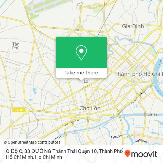 O Độ C, 33 ĐƯỜNG Thành Thái Quận 10, Thành Phố Hồ Chí Minh map