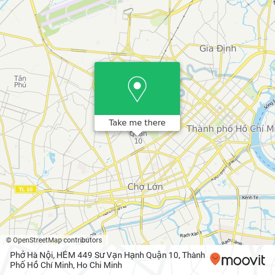 Phở Hà Nội, HẺM 449 Sư Vạn Hạnh Quận 10, Thành Phố Hồ Chí Minh map