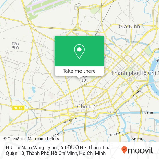 Hủ Tíu Nam Vang Tylum, 60 ĐƯỜNG Thành Thái Quận 10, Thành Phố Hồ Chí Minh map