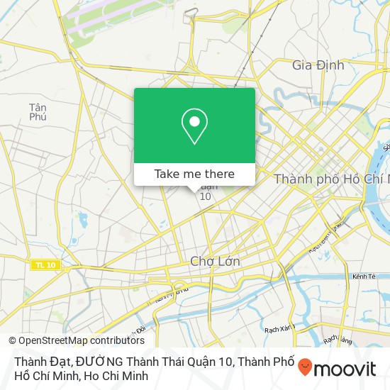 Thành Đạt, ĐƯỜNG Thành Thái Quận 10, Thành Phố Hồ Chí Minh map