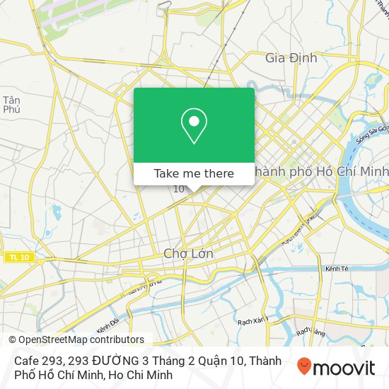 Cafe 293, 293 ĐƯỜNG 3 Tháng 2 Quận 10, Thành Phố Hồ Chí Minh map