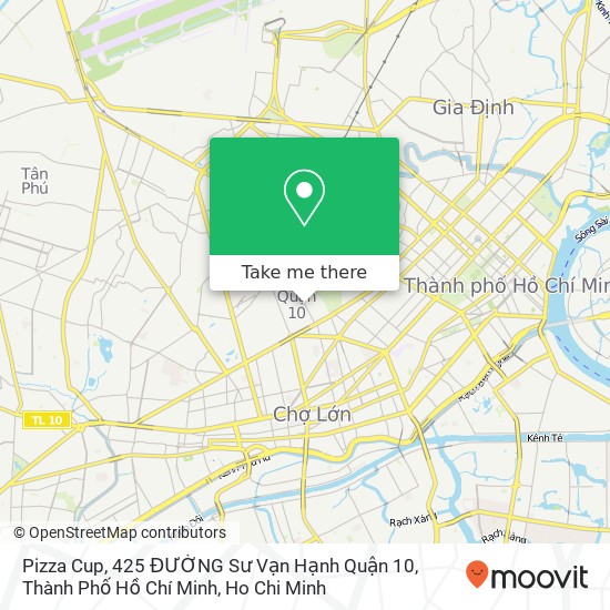 Pizza Cup, 425 ĐƯỜNG Sư Vạn Hạnh Quận 10, Thành Phố Hồ Chí Minh map