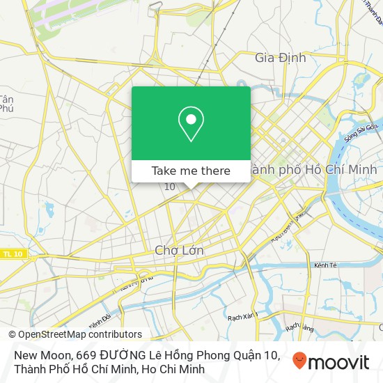 New Moon, 669 ĐƯỜNG Lê Hồng Phong Quận 10, Thành Phố Hồ Chí Minh map