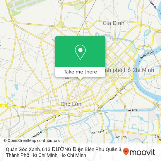 Quán Góc Xanh, 613 ĐƯỜNG Điện Biên Phủ Quận 3, Thành Phố Hồ Chí Minh map