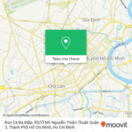 Bún Cá Bà Mập, ĐƯỜNG Nguyễn Thiện Thuật Quận 3, Thành Phố Hồ Chí Minh map