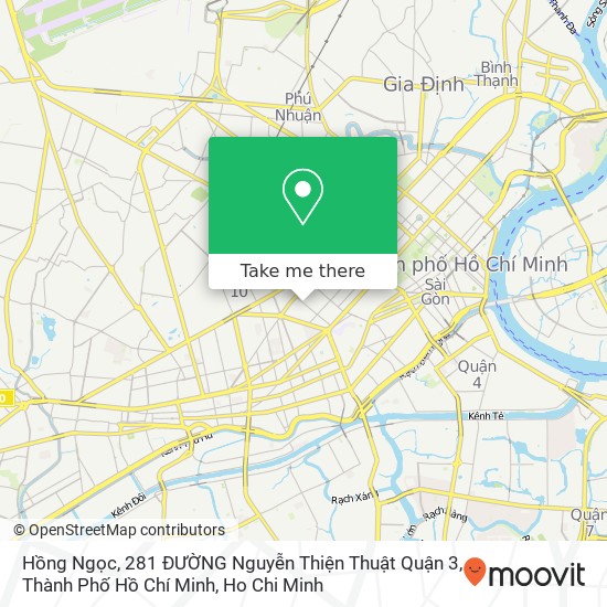 Hồng Ngọc, 281 ĐƯỜNG Nguyễn Thiện Thuật Quận 3, Thành Phố Hồ Chí Minh map