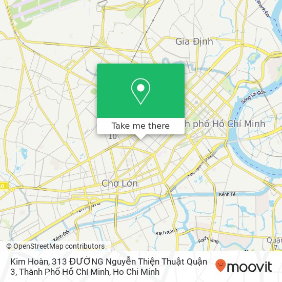 Kim Hoàn, 313 ĐƯỜNG Nguyễn Thiện Thuật Quận 3, Thành Phố Hồ Chí Minh map