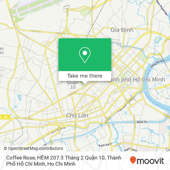 Coffee Rose, HẺM 207 3 Tháng 2 Quận 10, Thành Phố Hồ Chí Minh map