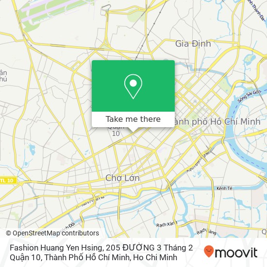 Fashion Huang Yen Hsing, 205 ĐƯỜNG 3 Tháng 2 Quận 10, Thành Phố Hồ Chí Minh map