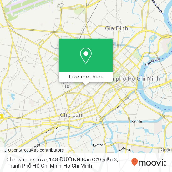 Cherish The Love, 148 ĐƯỜNG Bàn Cờ Quận 3, Thành Phố Hồ Chí Minh map