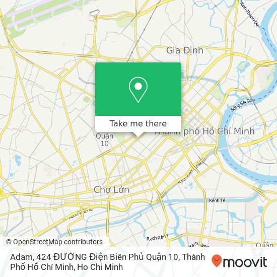 Adam, 424 ĐƯỜNG Điện Biên Phủ Quận 10, Thành Phố Hồ Chí Minh map