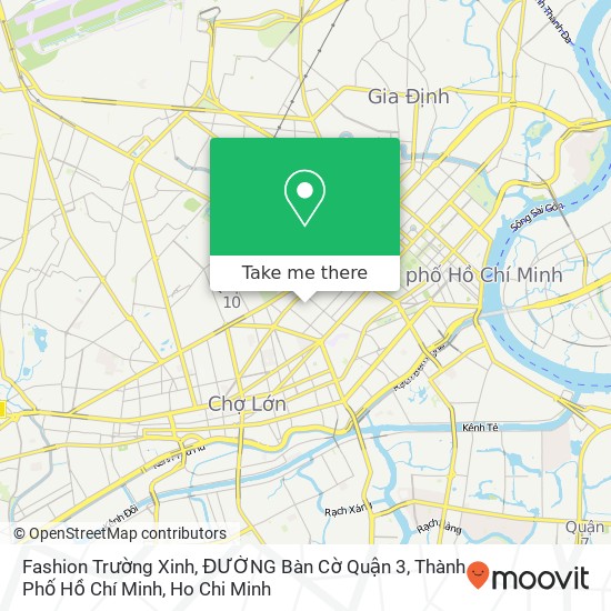 Fashion Trường Xinh, ĐƯỜNG Bàn Cờ Quận 3, Thành Phố Hồ Chí Minh map
