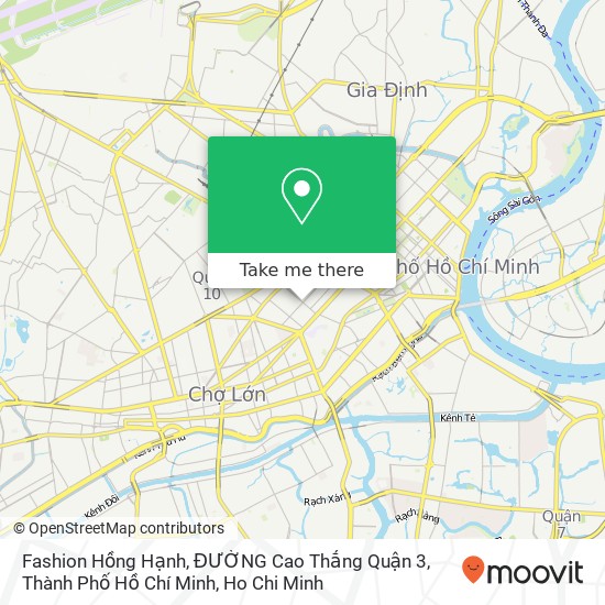 Fashion Hồng Hạnh, ĐƯỜNG Cao Thắng Quận 3, Thành Phố Hồ Chí Minh map