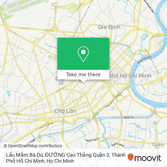 Lẩu Mắm Bà Dú, ĐƯỜNG Cao Thắng Quận 3, Thành Phố Hồ Chí Minh map