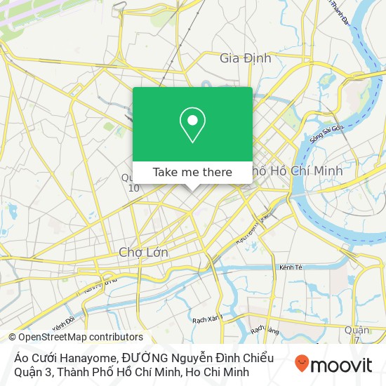Áo Cưới Hanayome, ĐƯỜNG Nguyễn Đình Chiểu Quận 3, Thành Phố Hồ Chí Minh map