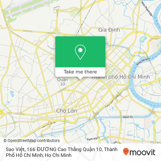 Sao Việt, 166 ĐƯỜNG Cao Thắng Quận 10, Thành Phố Hồ Chí Minh map