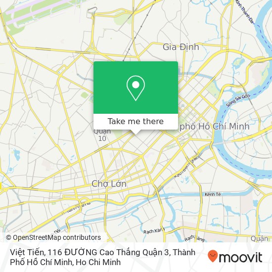 Việt Tiến, 116 ĐƯỜNG Cao Thắng Quận 3, Thành Phố Hồ Chí Minh map