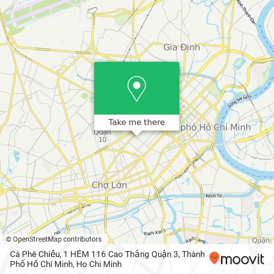 Cà Phê Chiều, 1 HẺM 116 Cao Thắng Quận 3, Thành Phố Hồ Chí Minh map