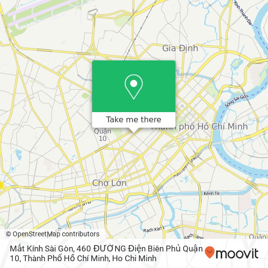 Mắt Kính Sài Gòn, 460 ĐƯỜNG Điện Biên Phủ Quận 10, Thành Phố Hồ Chí Minh map