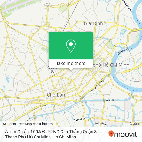 Ăn Là Ghiền, 100A ĐƯỜNG Cao Thắng Quận 3, Thành Phố Hồ Chí Minh map