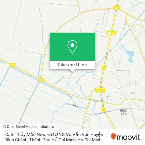 Cafe Thủy Mộc New, ĐƯỜNG Võ Văn Vân Huyện Bình Chánh, Thành Phố Hồ Chí Minh map