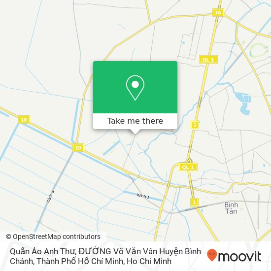 Quần Áo Anh Thư, ĐƯỜNG Võ Văn Vân Huyện Bình Chánh, Thành Phố Hồ Chí Minh map