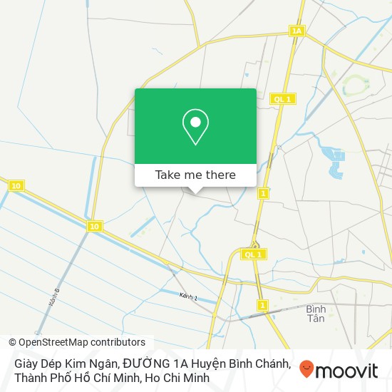 Giày Dép Kim Ngân, ĐƯỜNG 1A Huyện Bình Chánh, Thành Phố Hồ Chí Minh map