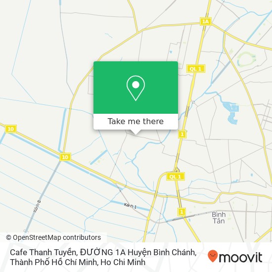 Cafe Thanh Tuyền, ĐƯỜNG 1A Huyện Bình Chánh, Thành Phố Hồ Chí Minh map