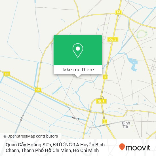 Quán Cầy Hoàng Sơn, ĐƯỜNG 1A Huyện Bình Chánh, Thành Phố Hồ Chí Minh map