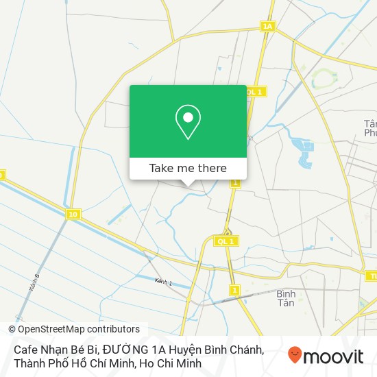 Cafe Nhạn Bé Bi, ĐƯỜNG 1A Huyện Bình Chánh, Thành Phố Hồ Chí Minh map