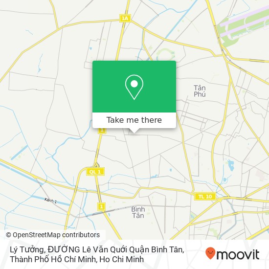 Lý Tưởng, ĐƯỜNG Lê Văn Quới Quận Bình Tân, Thành Phố Hồ Chí Minh map