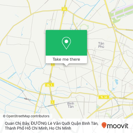 Quán Chị Bảy, ĐƯỜNG Lê Văn Quới Quận Bình Tân, Thành Phố Hồ Chí Minh map