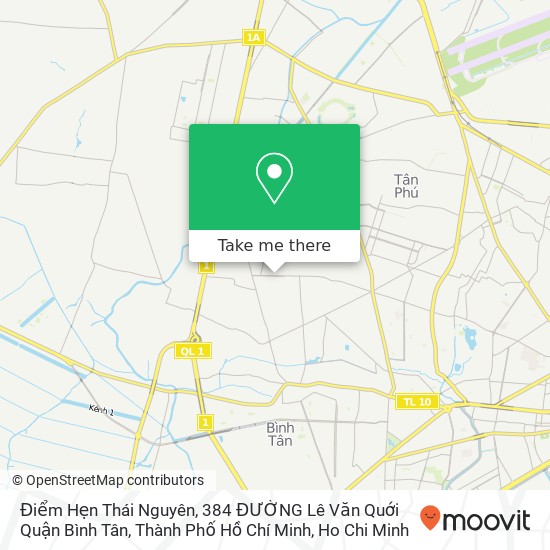 Điểm Hẹn Thái Nguyên, 384 ĐƯỜNG Lê Văn Quới Quận Bình Tân, Thành Phố Hồ Chí Minh map
