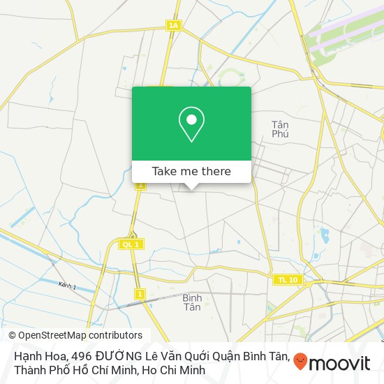 Hạnh Hoa, 496 ĐƯỜNG Lê Văn Quới Quận Bình Tân, Thành Phố Hồ Chí Minh map